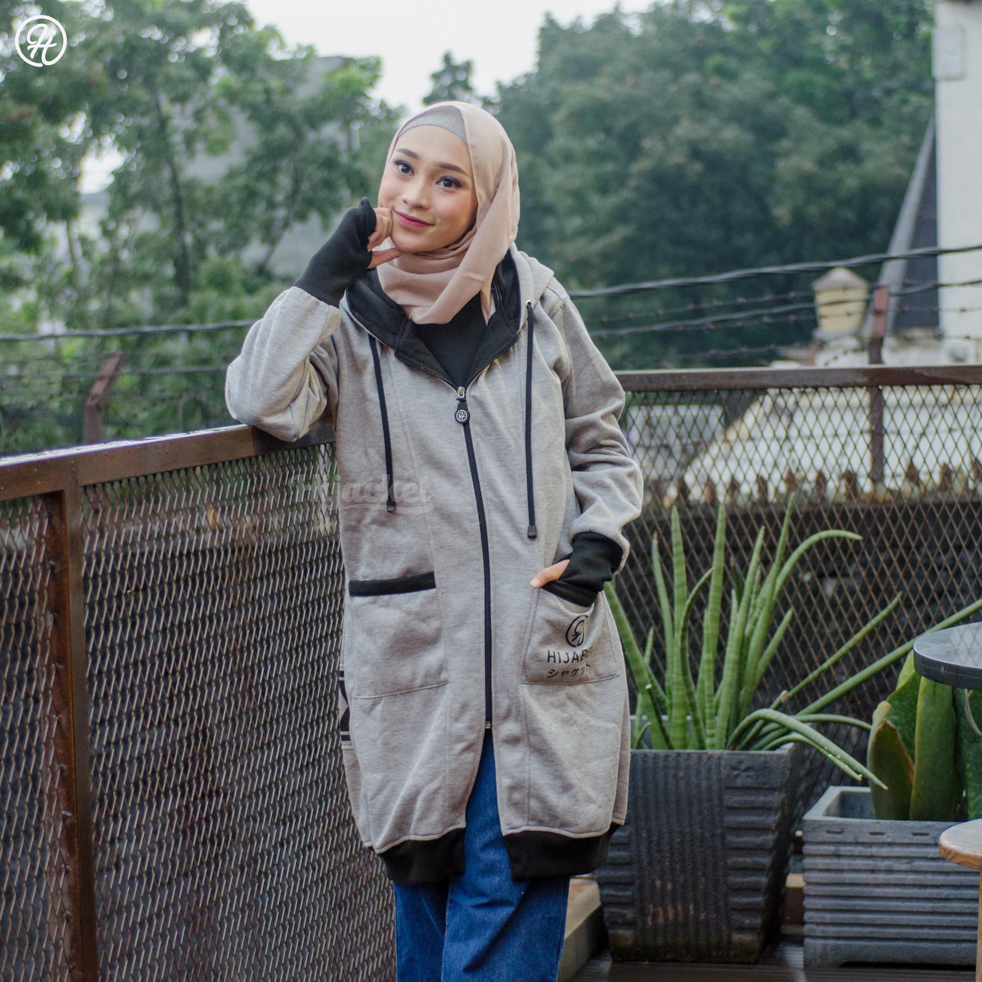 Jaket Sporty Japan Style Hijacket Grey Yukata