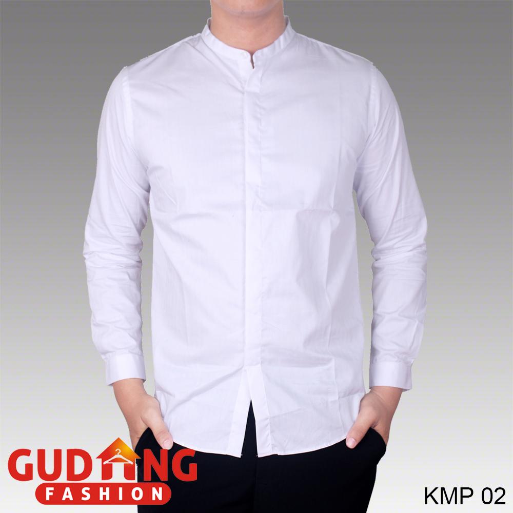 Gudang Fashion - Kemeja Koko Muslim Kerah Shanghai Slimfit Panjang