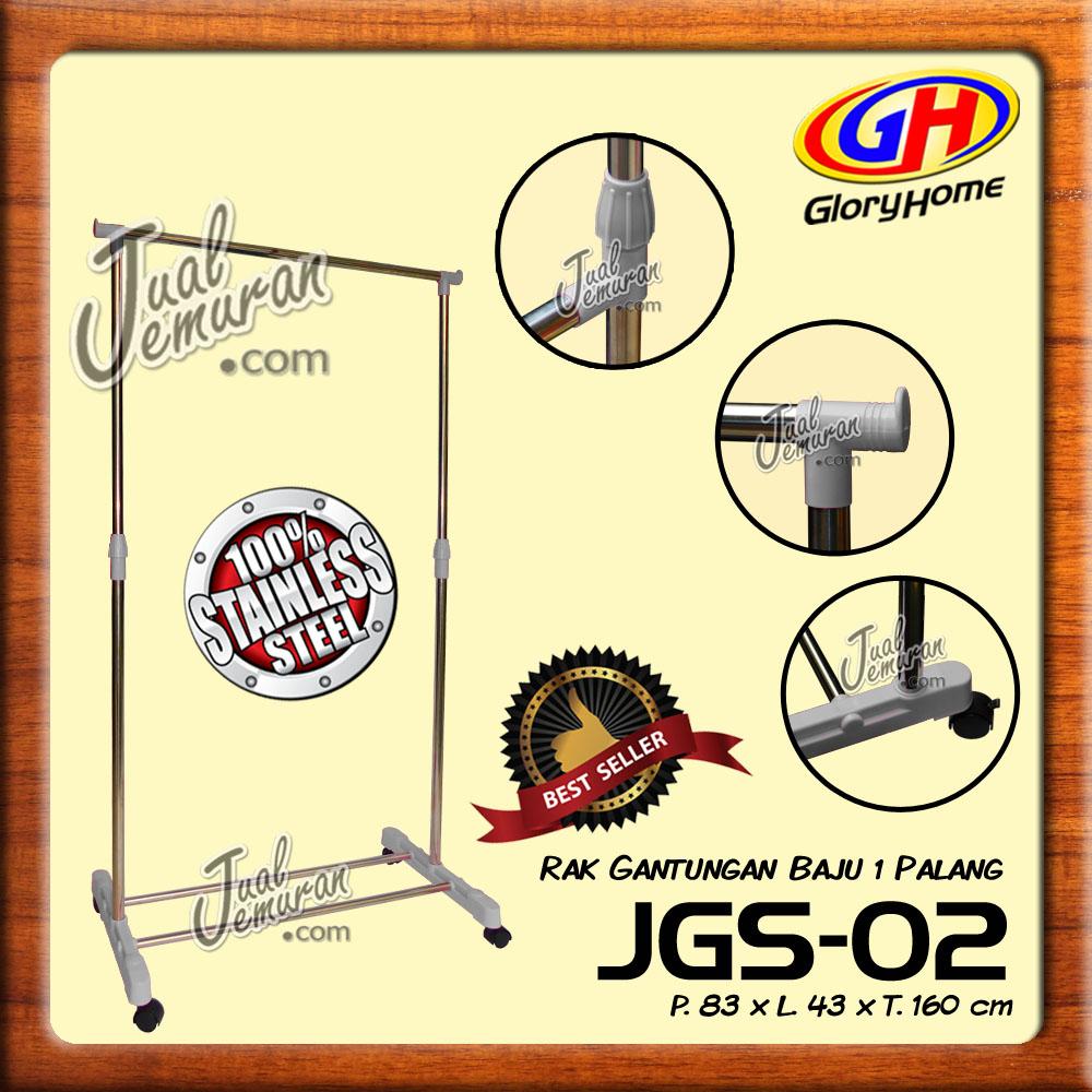 Glory Home Jemuran Gawang / Rak Gantungan / Jemuran Baju 1 Palang - Bayar di Tempat / COD