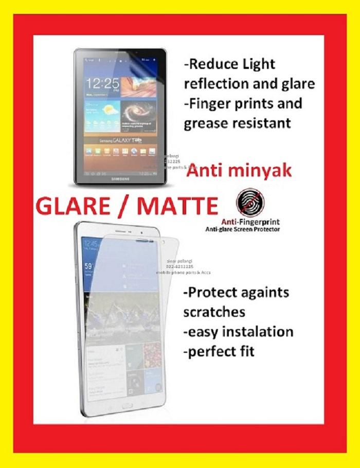 SAMSUNG I9200 GALAXY MEGA 6.3 INCH /I9205 BESAR ANTI GORES GLARE MINYAK MATTE MATE SCREEN GUARD PROTECTOR PELINDUNG LAYAR FINGERPRINTS SCRATCH PROSCREEN 901553