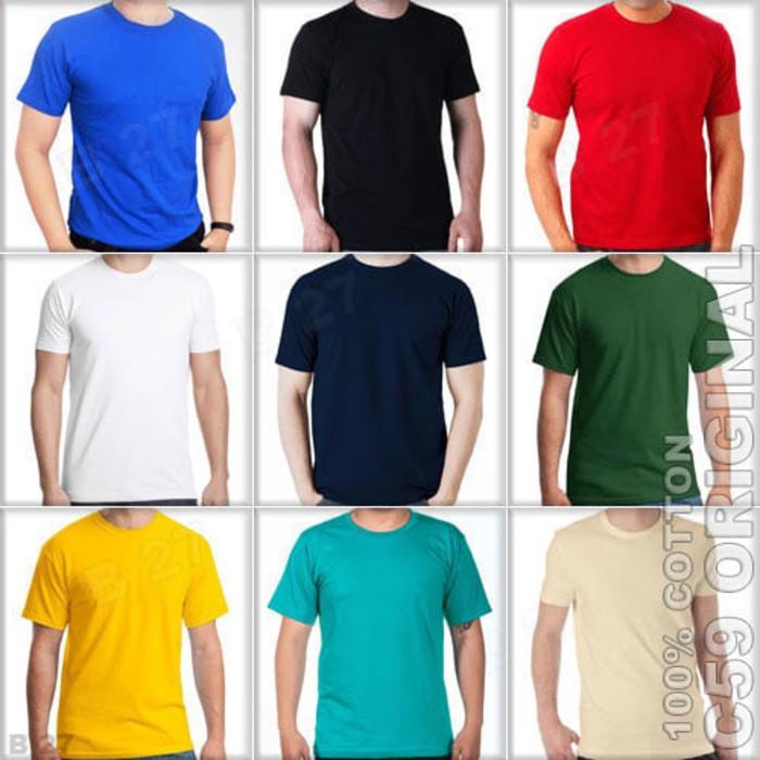C59 Original K4 Size-L Kaos Distro O-Neck Polos Cotton - Dds88d