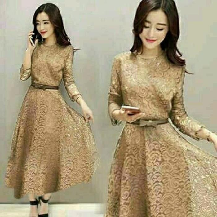Promo!! tanah abang grosir Long Dress shaby coksu