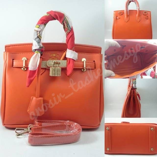 tas hermes birkin swift epsom 25cm- orange