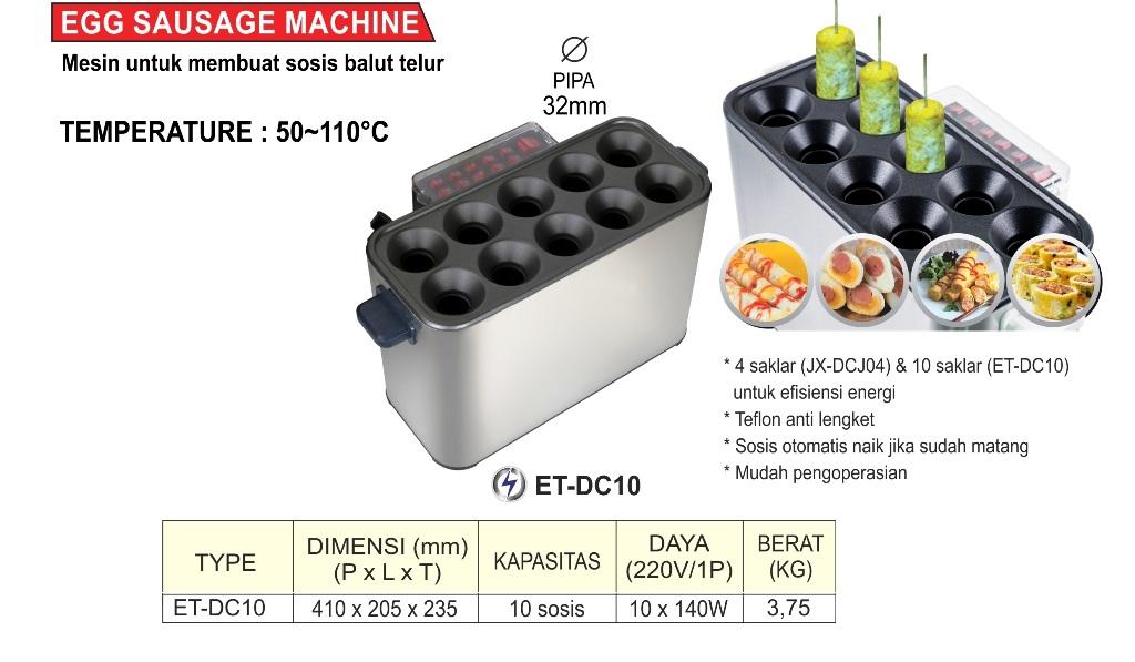EGG SAUSAGE MACHINE / MESIN SOSIS TELUR GETRA TIPE ET-DC10
