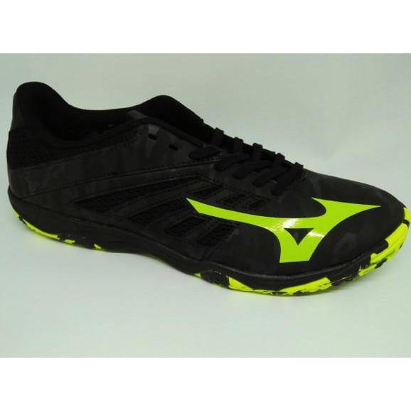 SEPATU FUTSAL MIZUNO BASARA 103 SALA BLACK SAFETY YELLOW NEW 2017 - EWTQEG