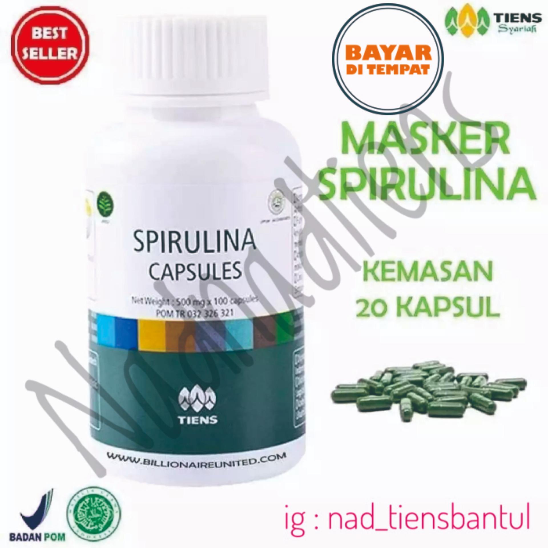 Masker Spirulina - Nutrisi Wajah & Pembersih wajah, Penghilang komedo & Jerawat Paket 20 Caps NadnadTiens Masker Spirulina - Nutrisi Wajah & Pembersih wajah, Penghilang komedo & Jerawat Paket 20 Caps NadnadTiens