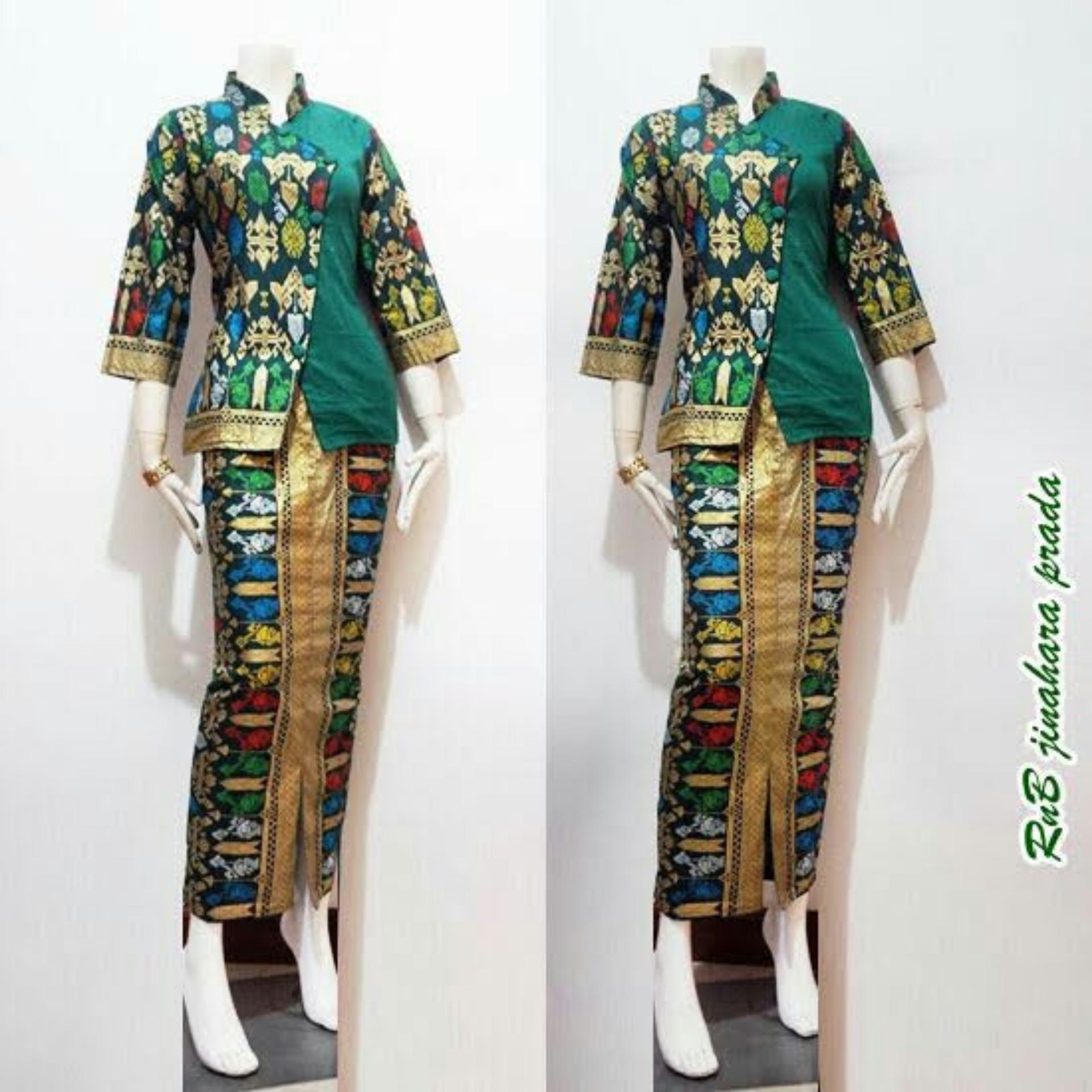 Raggunan Store- Setelan Kebaya Atasan dan Bawahan / Kebaya Modern / Baju Murah / Batik Wanita / Baju Wanita / Batik / Kutu Baru / Baju Batik / Murah; Motif dan Warna Real Photo #Ukuran S, M, L dan XL
