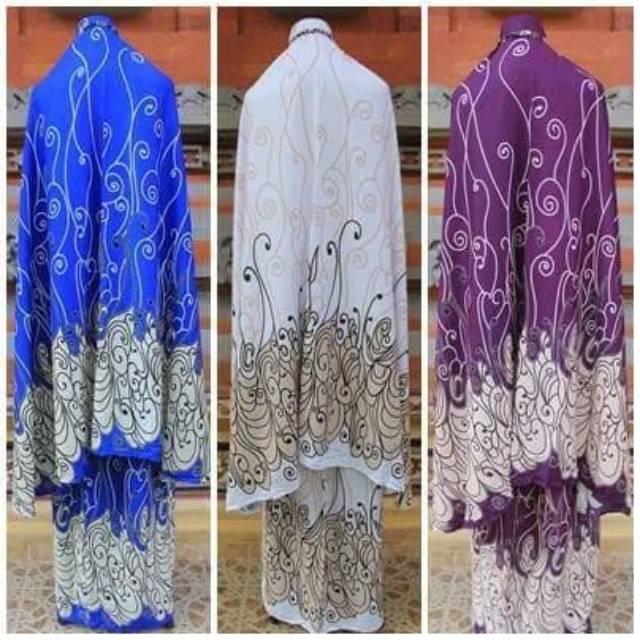 mukenah bali motif tato size standart hijau