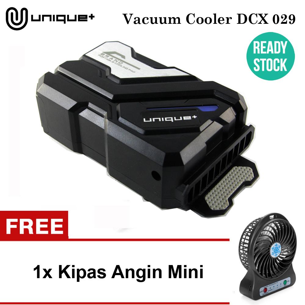 uNique Cooling Pad Hisap - Cooler Pendingin Laptop Universal - Cooling Fan Coolpad DCX029 Black FREE KIPAS ANGIN MINI FRESH SUMMER RANDOM COLOR