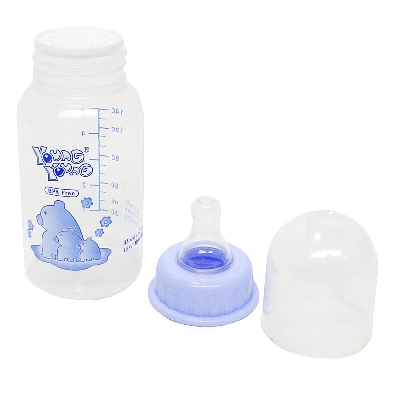 YOUNG YOUNG Botol Susu IL-807 Baby Bottle 90 ML BPA Free - Biru.
