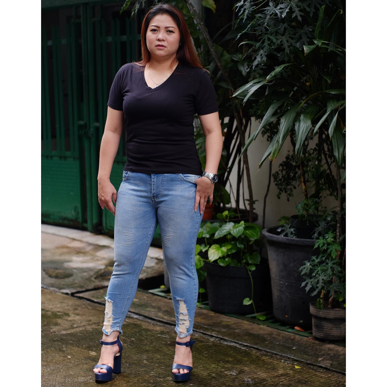 Celana Jeans 7per9 Jumbo Wanita Y146 Skinny Jeans Stretch Fashion Cewek Kekinian Murah Berkualitas