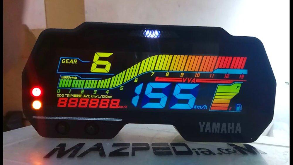 Stiker Speedometer Yamaha R15V3 VVA Modifikasi Pelangi Warna Warni
