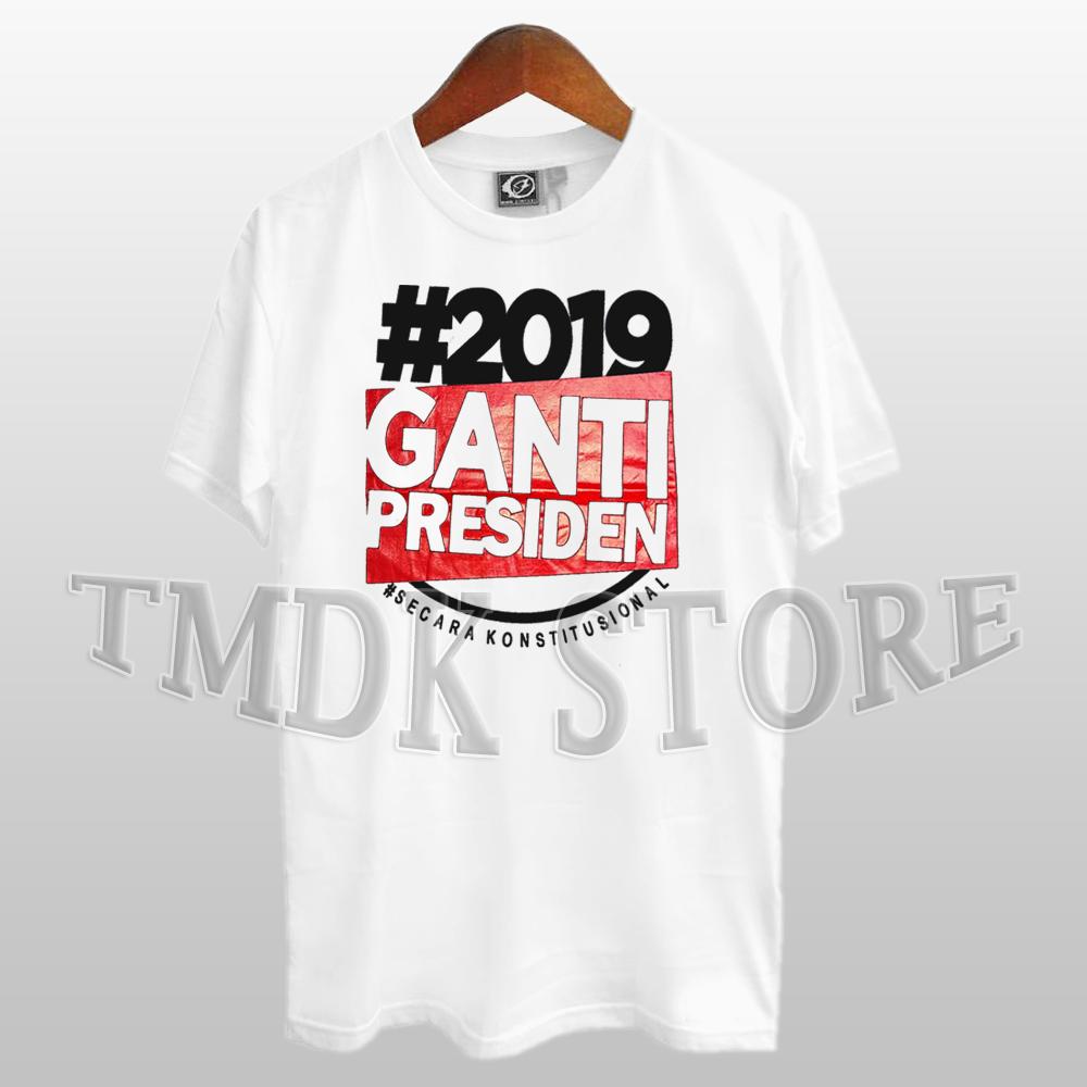 Baju Kaos – #2019 GANTI PRESIDEN M fit L Kaos Distro Fashion T-Shirt Baju Pakaian #ganti Shirt Pria Wanita Cewe Cowo Lengan Murah Bagus Keren #gantipresiden2019 #gantipresiden Tulisan Kata-Kata kata #Ganti Gantipresiden Indonesia Tagar 2019