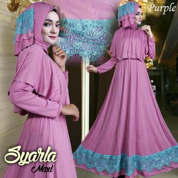 Tanah Abang Fashion terbaru termurah dan terlaris Gamis Muslim SYARLA Aer