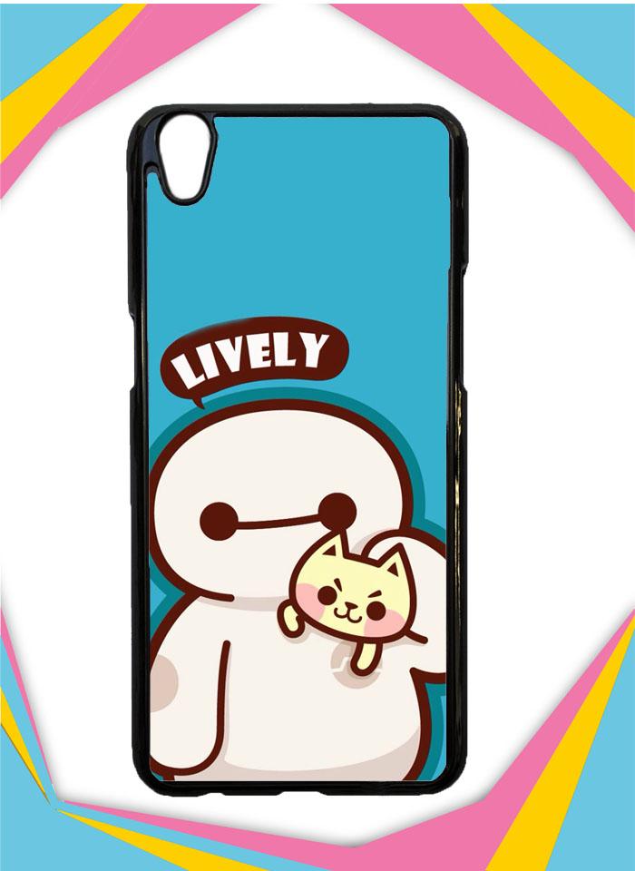 Casing Hardcase Custom OPPO A37 Baymax vs cat E1485 Case Cover