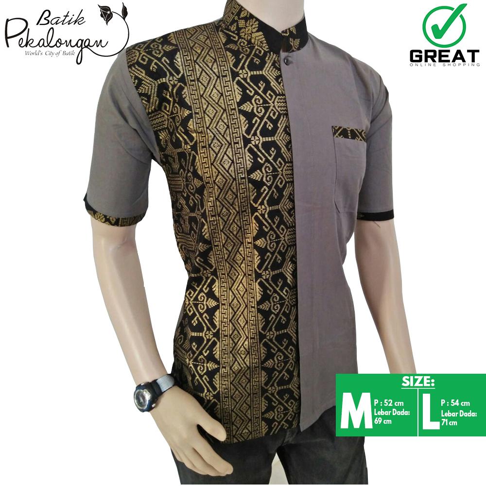 Baju Batik Koko Pria Baju Batik Modern Kemeja Batik Pekalongan Hem Koko Batik Kemeja Lengan Pendek