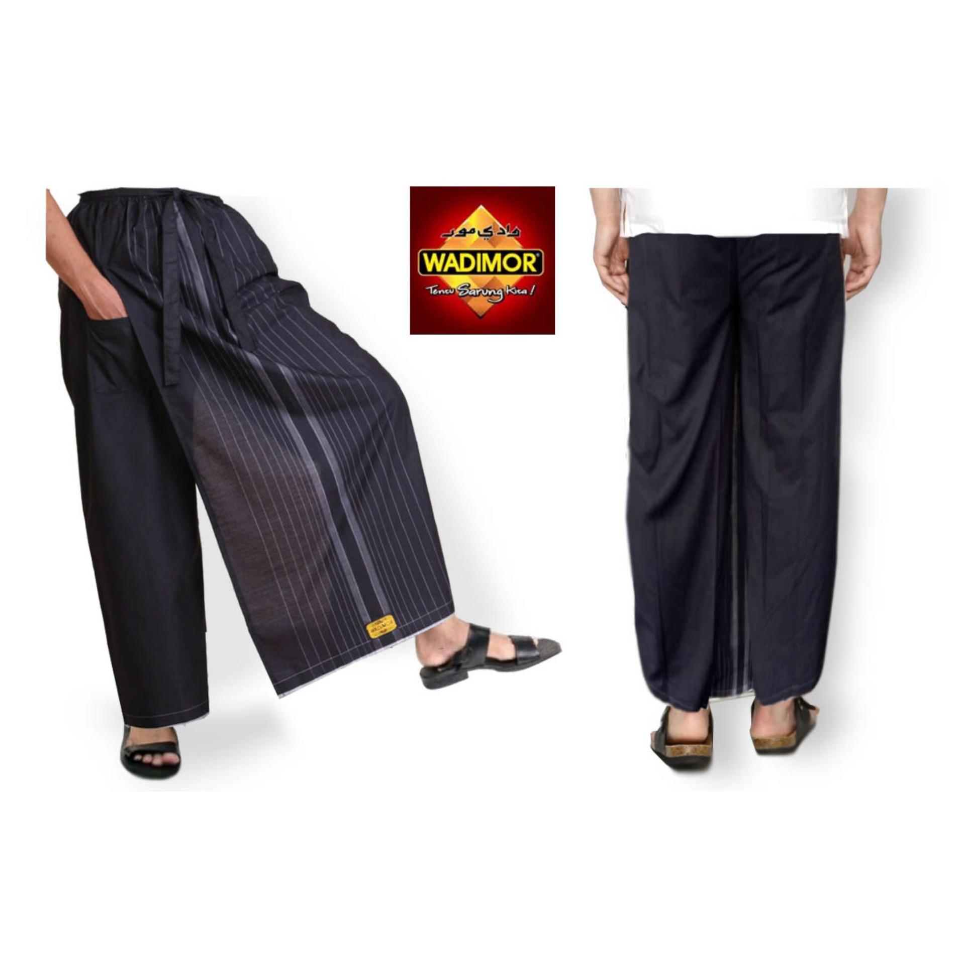 Wadimor Sarung Celana Tenun Motif Hitam Putih Series