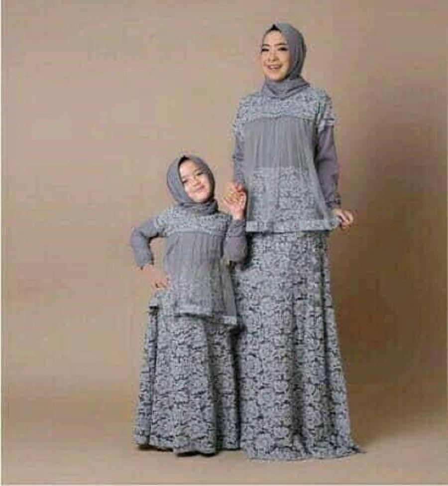 COUPLELOVER-COUPLE MOM KID MAXI WARDANI ( IBU L DAN ANAK 3-5TH ) MUSLIM COUPLE IBU & ANAK  LONG DRESS MUSLIM COUPLE  BAJU FASHION BUSANA MUSLIM 