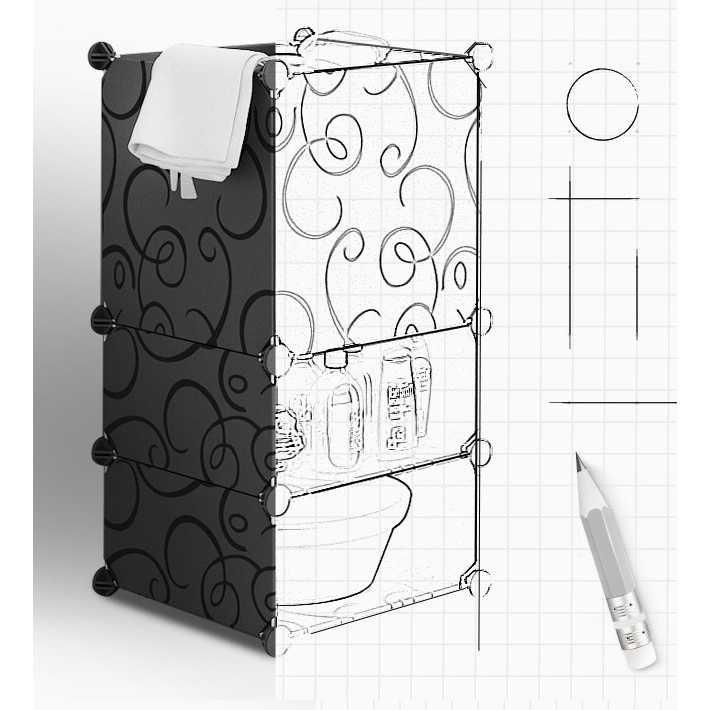 Best Seller!!! laci kotak tempat baju kotor kamar mandi portable lemari dapur kamar Unik Murah Minimalis