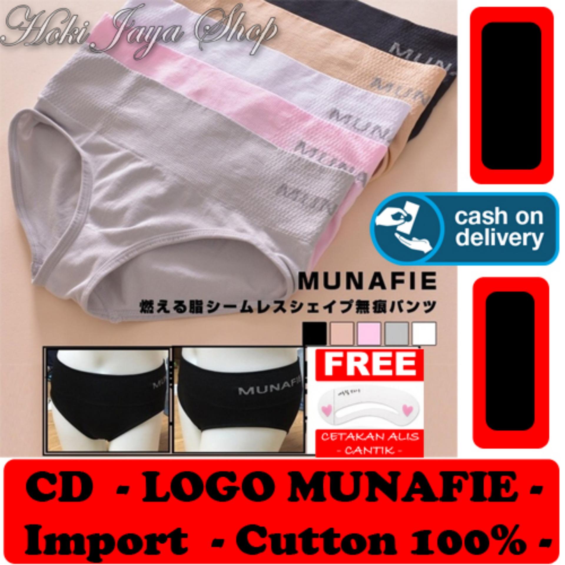 HOKI COD - CD Munafie Slim Pant Celana Dalam Korset Dengan Logo Kualitas Import Cutton 100% Original - Multi Colour + Gratis Cetak Alis Cantik Premium