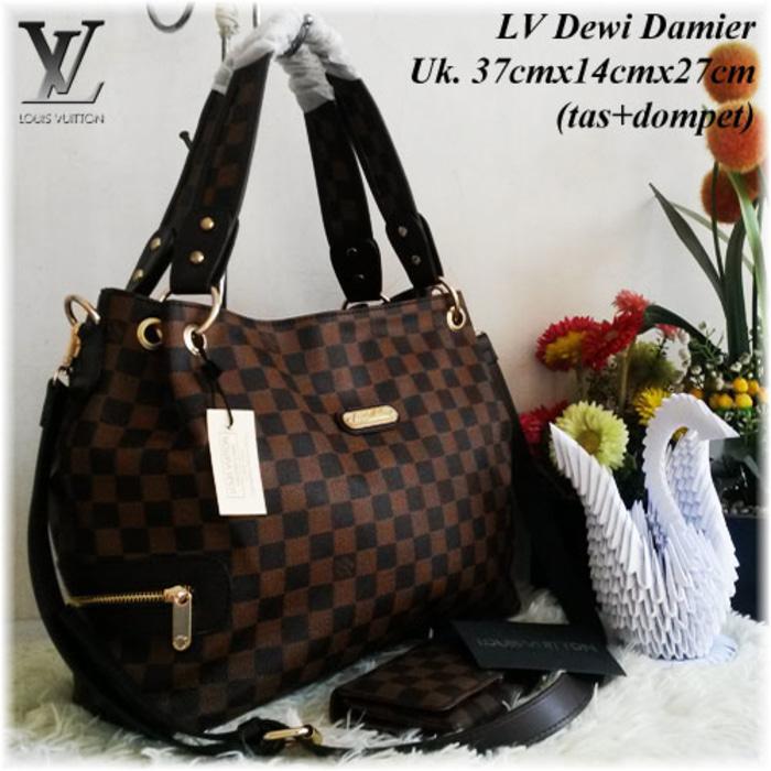 Tas Wanita/Tas Branded/Tas Murah/Tas Kw/Tas Import/LV Dewi Damier - 7Qt2nK
