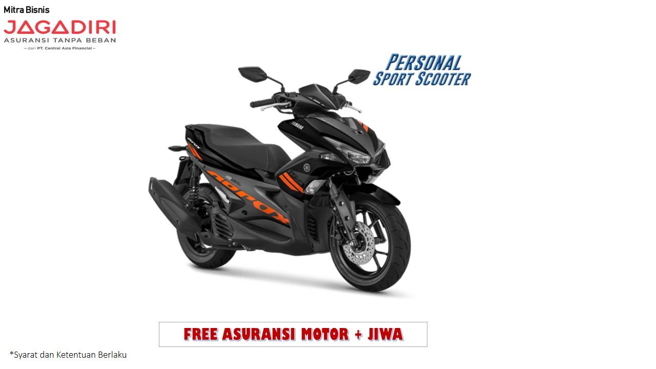 Yamaha Aerox 155 VVA Sepeda Motor - Hitam (OTR BOGOR )