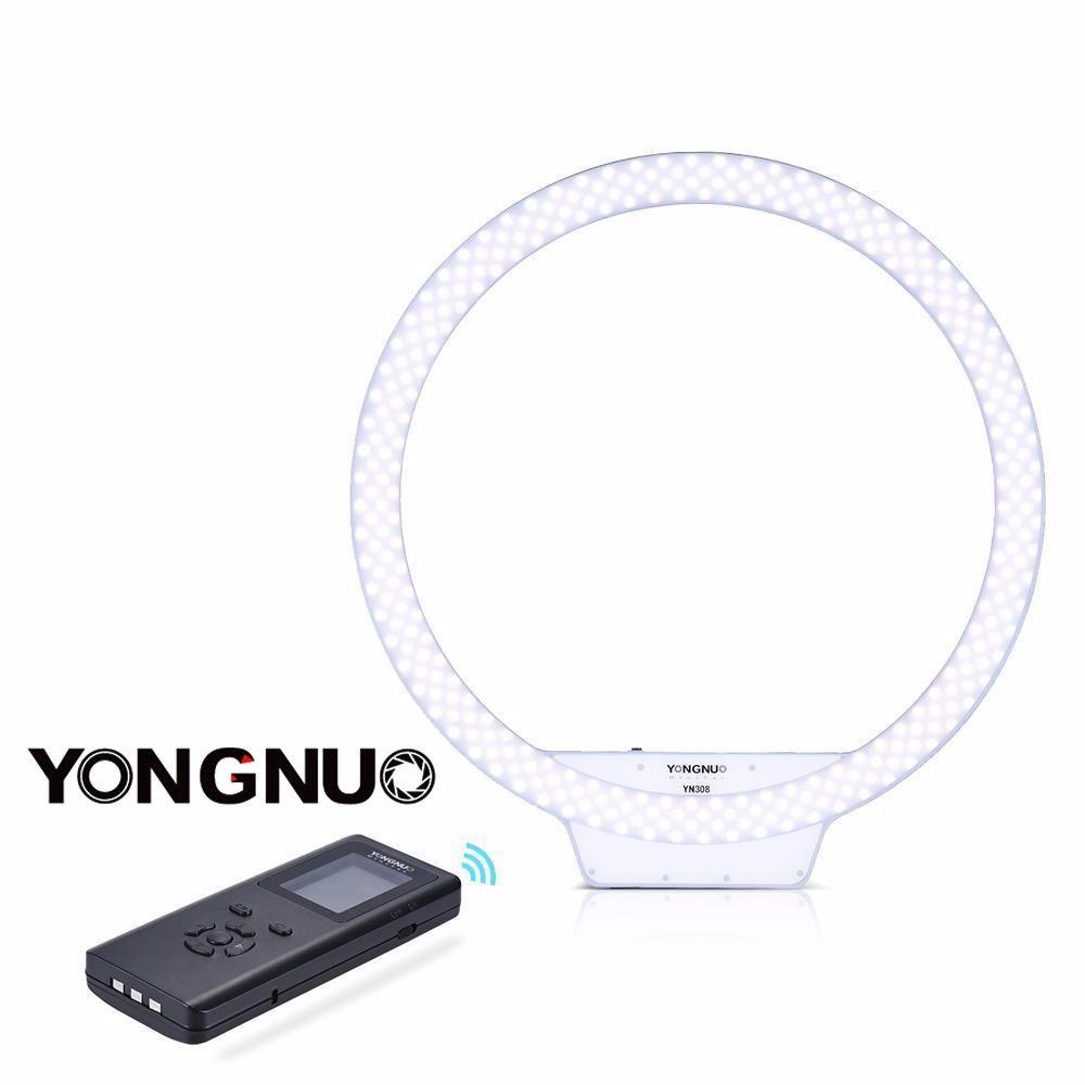 Yongnuo 5500K YN308 LED Nirkabel Ring SMD Light untuk Kameras Photography