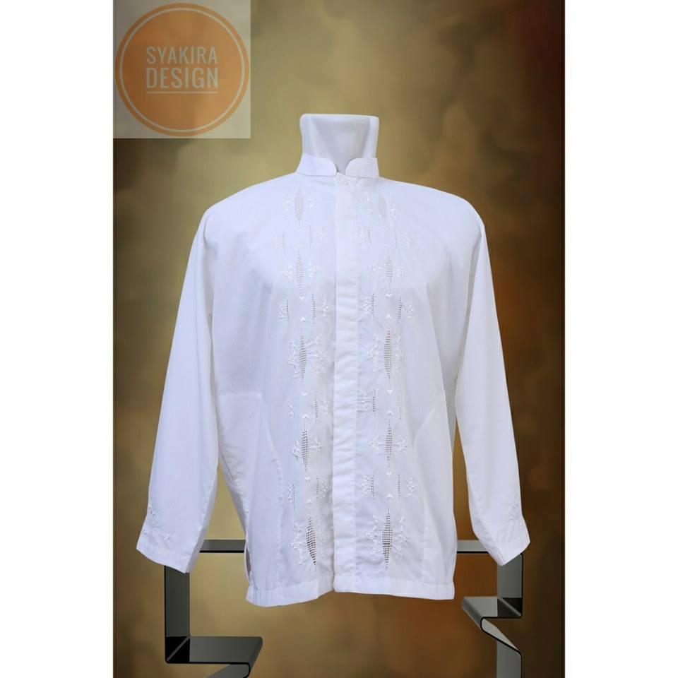 Baju Koko teluk Belanga Terawang Lengan Panjang