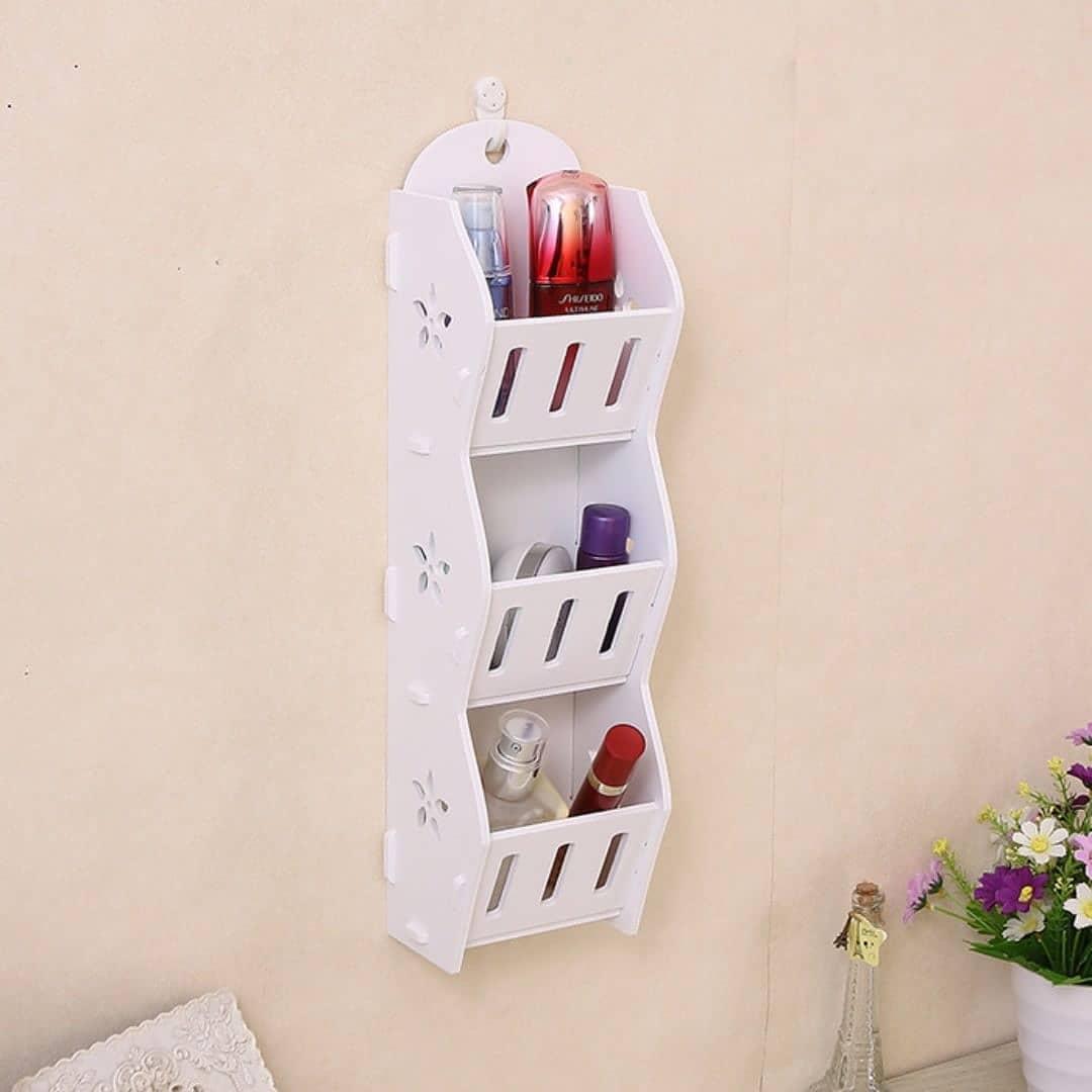 Promo Murah / MH50300 Storage Decorative Rack Shabby chic / Bisa Untuk Rak kosmetik hp remote dll / Putih