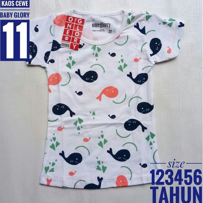 PROMO SALE 1 2 3 4 5 6 TAHUN BAJU KAOS ANAK PEREMPUAN BABY GLORY 11 FZ001XO