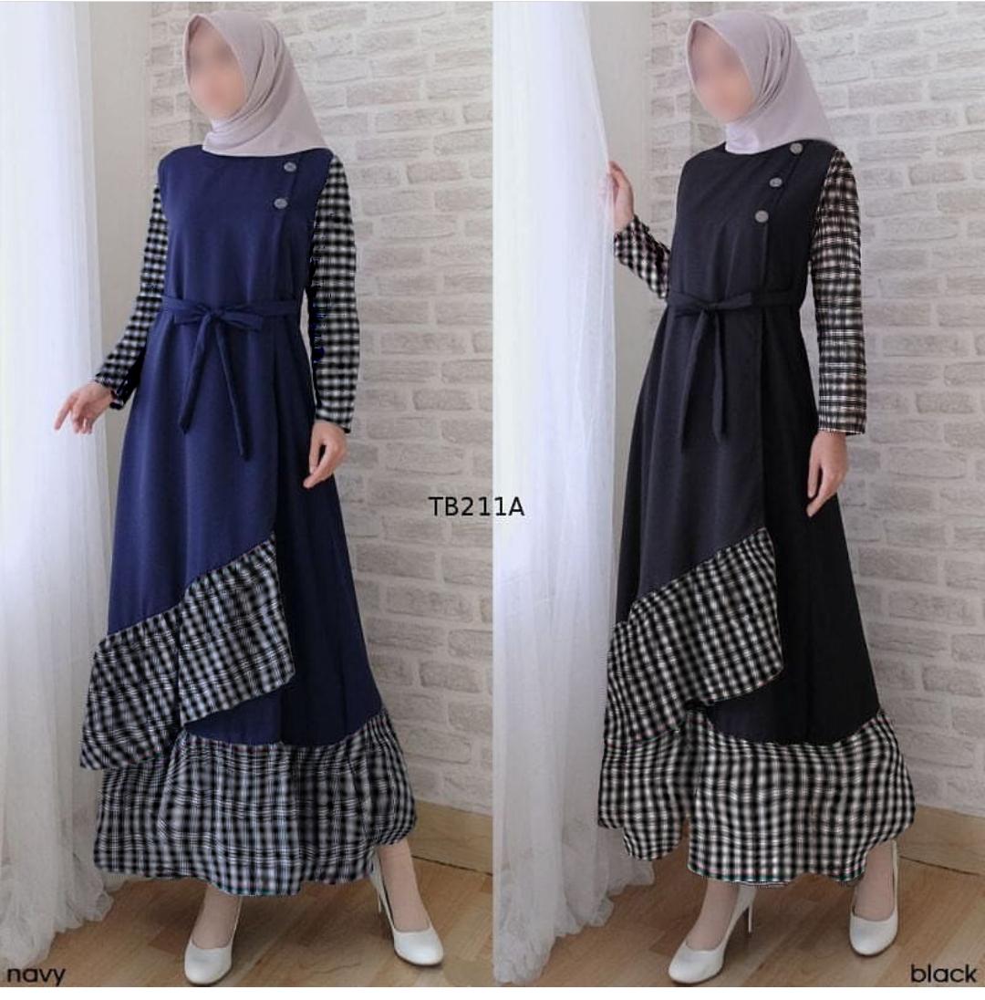 Ayako Fashion Dress Gamis Wanita Muslim Baru Trendy Muslim Baloteli Baju Grosir Zyra