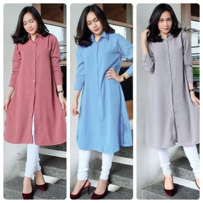 Baju Atasan Deva Long Tunik Blouse Baju Muslim Blus Muslim / jaket / jaket wanita / jaket dewasa / jaket anak / jaket motif / jaket murah / jaket keren / jaket lucu / jaket berkualitas