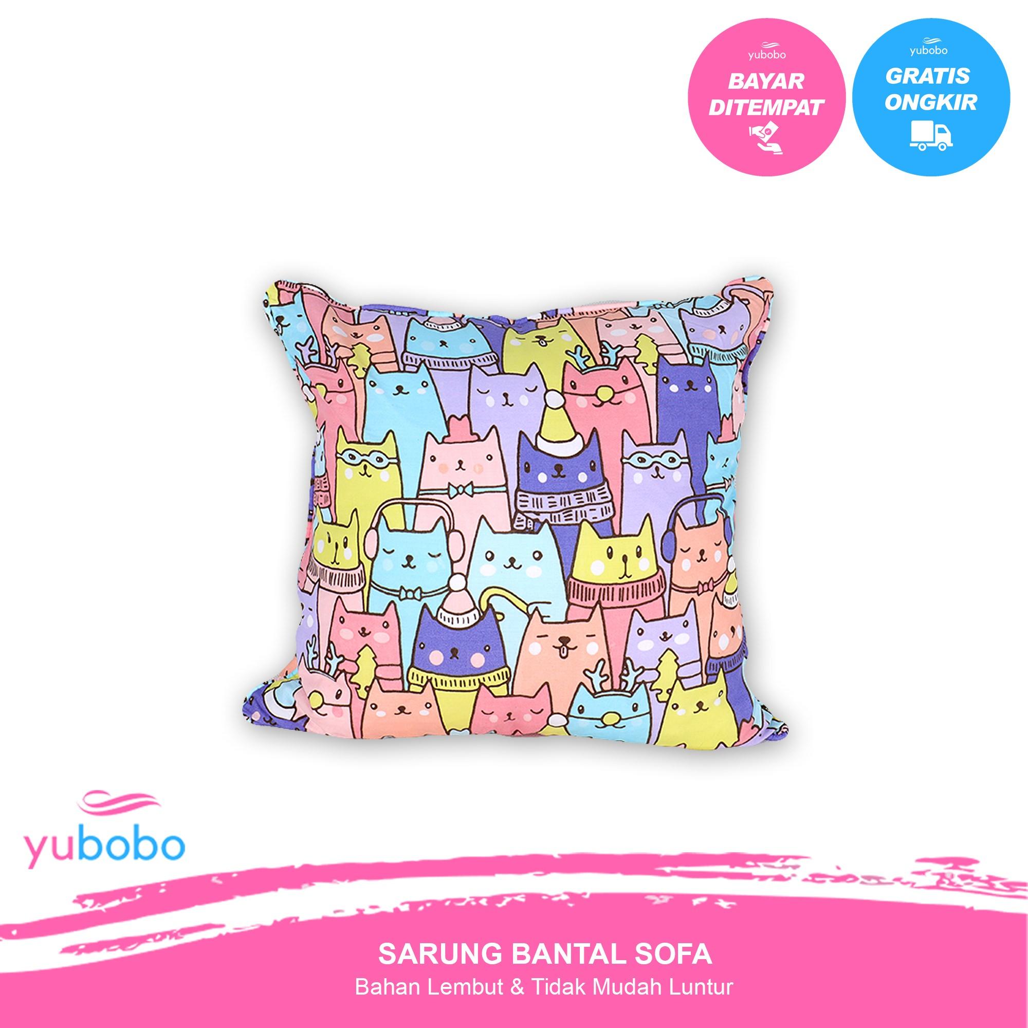 yubobo - Promo (Sarung + Bantal) Sofa Tamu 40 x 40 cm - Kursi - Bantal Standar Hotel (Sarung + Bantal)