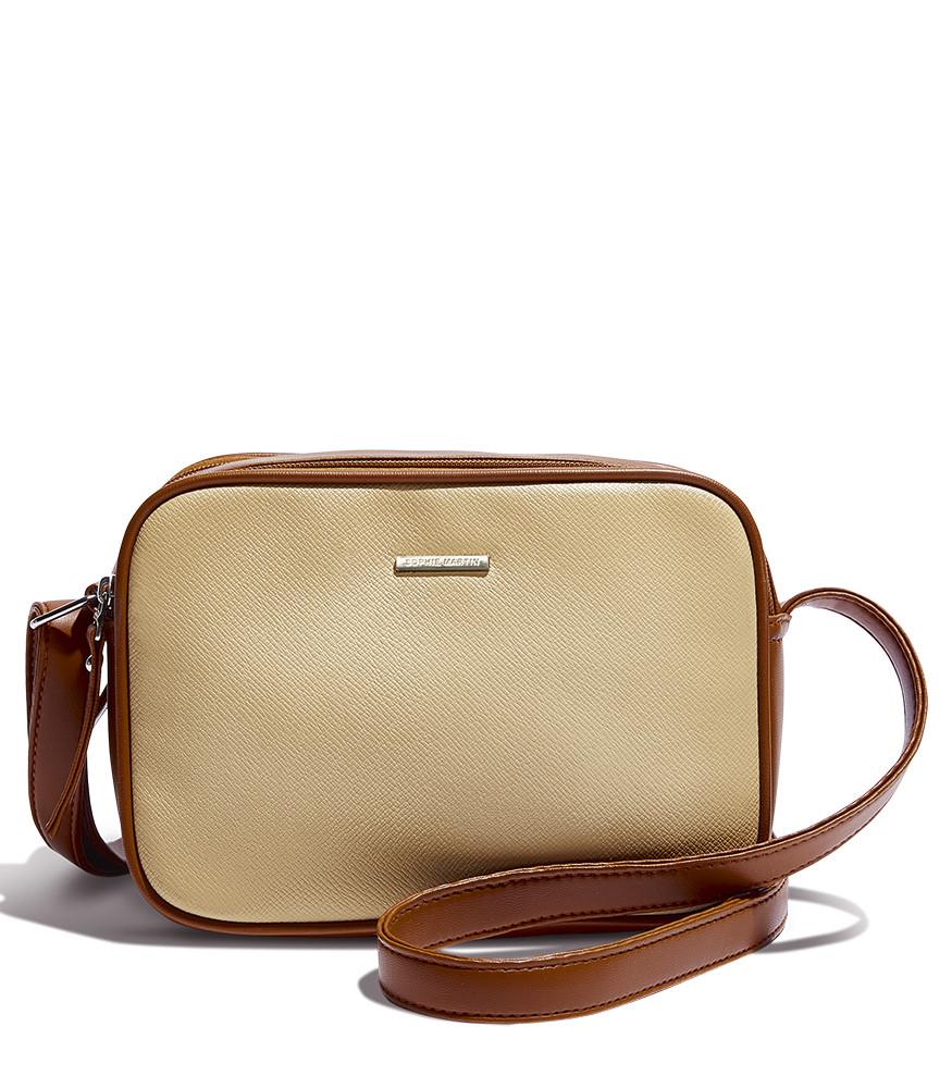 TAS SELEMPANG WANITA KECIL TERBARU WARNA KREM SIMPLE BAGUS KEREN MURAH DAN BERKUALITAS CHARLEEN BAG T4320C7 DARI SOPHIE PARIS