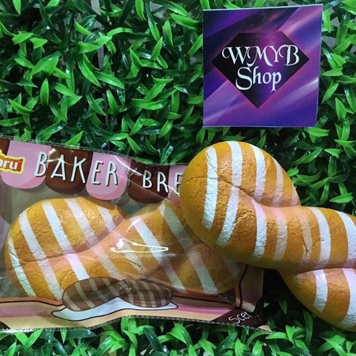 Bakery Bread Roti Toast Kue Kiibru Licensed Soft Slow Scented Squishy