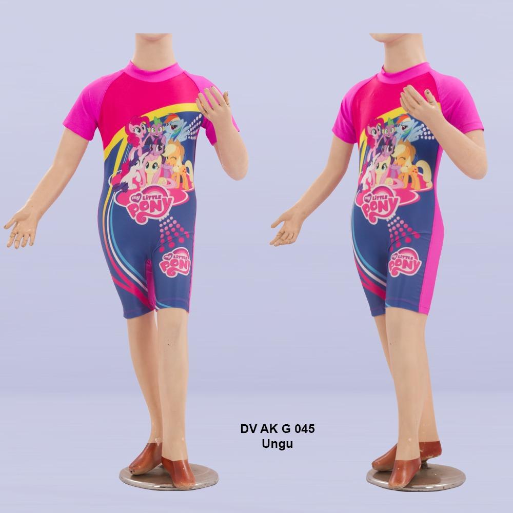 Usia TK 2-5 tahun Baju Renang Anak Perempuan Diving Karakter