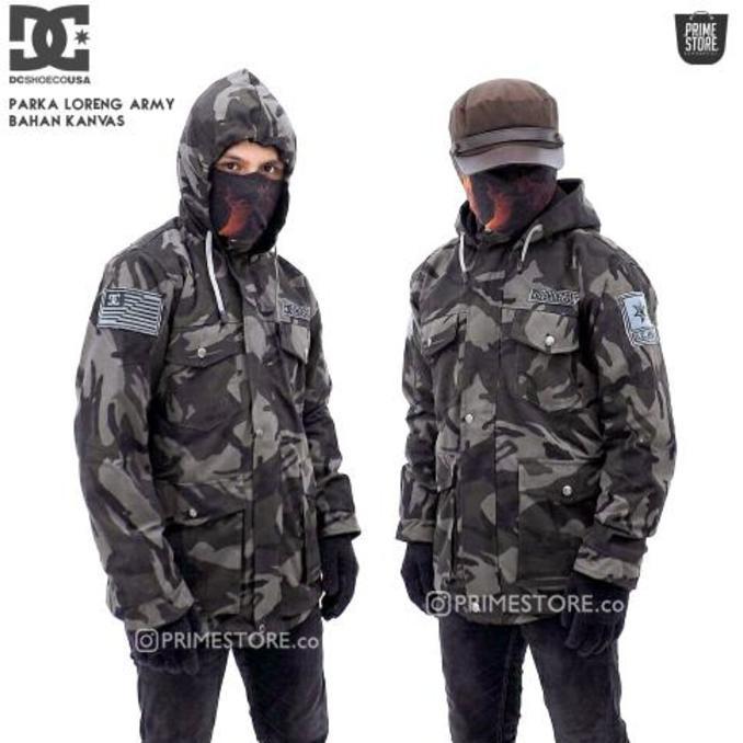 Jaket Parka Loreng Army / Parka Army Dc / Jaket Parka Dc - Asgfgh