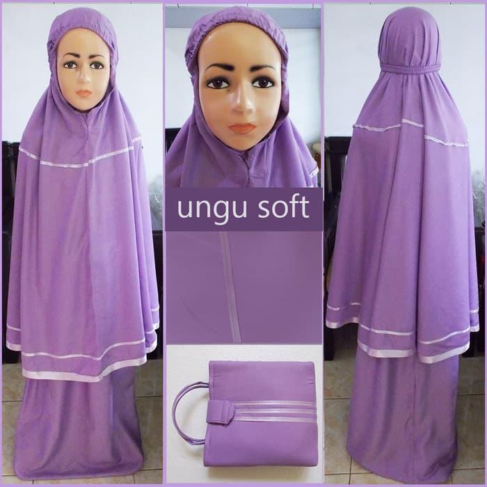 Mukena Bali Anak Polos 2-3 th warna ungu
