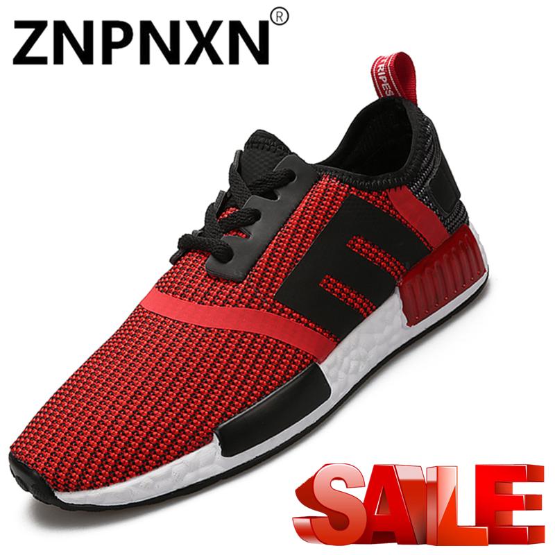 ZNPNXN Sepatu Lari untuk Pria Ringan Bantalan Tahan Lama Bernapas Renda Hingga Sneaker Sepatu Olahraga Kasut Sukan Lelaki-Internasional