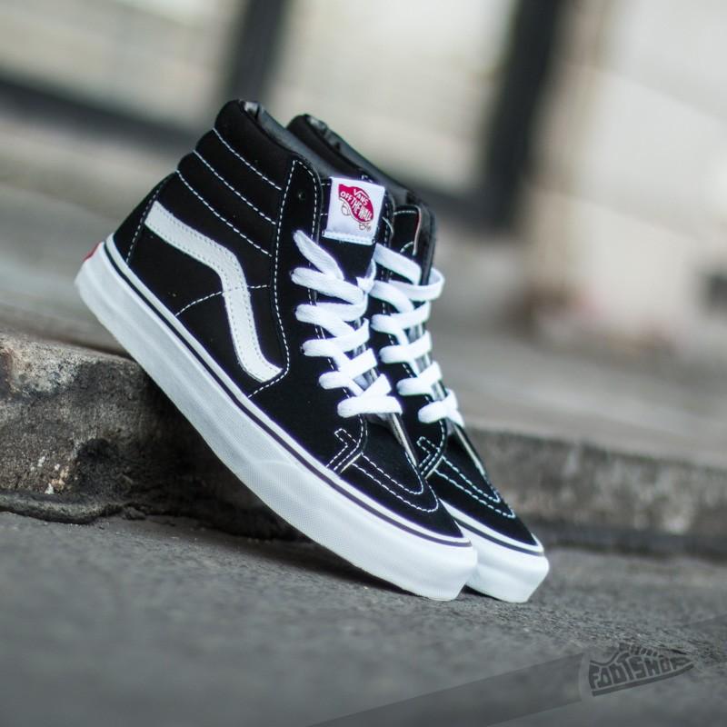 sepatu sneakers Vns old school pro skate SK 8 premium-hitam