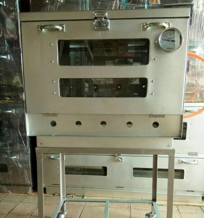oven gas manual 1 pintu ukuran 60x40x50 cm