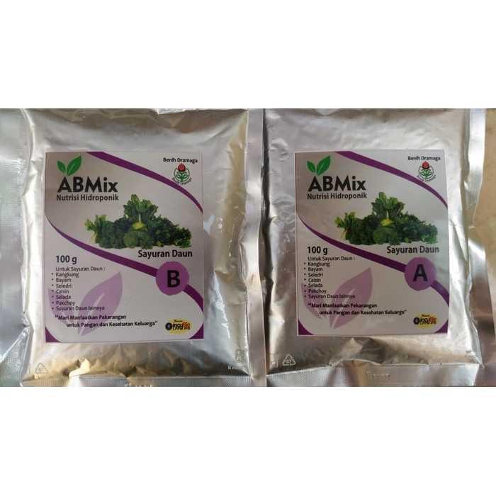 Best Seller!!! Nutrisi Pupuk Hidroponik AB Mix Khusus Sayur isi 200 G untuk 100 L Unik Murah Minimalis
