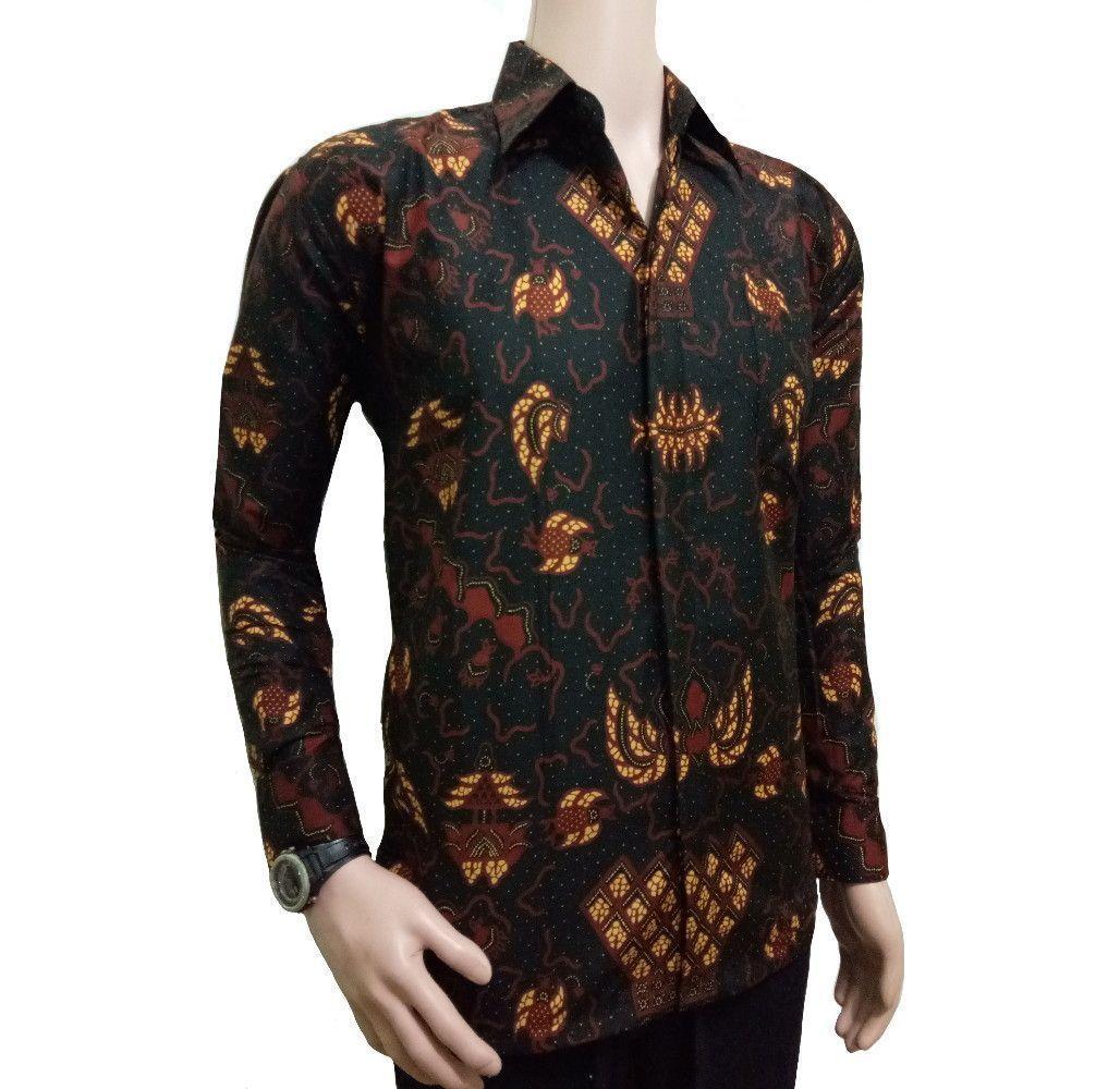 Kemeja Batik Baju Batik Pria Lengan Panjang AB1588