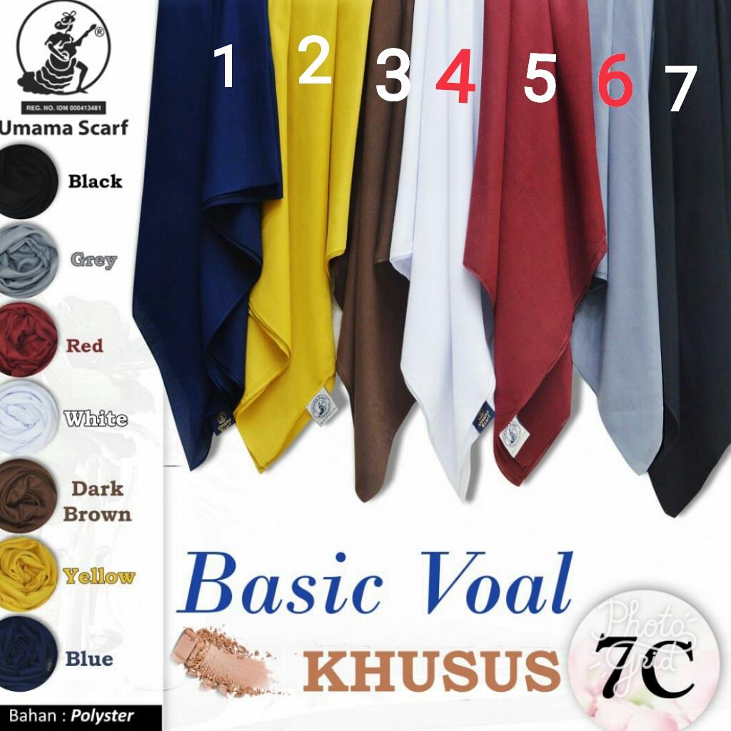 Ftex kerudung segi empat BASIC VOAL UMAMA