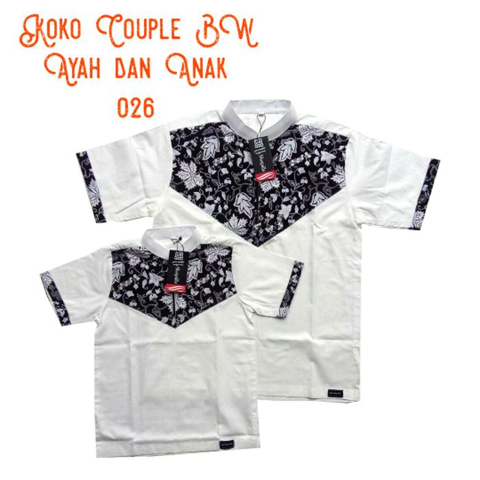 Baju koko batik couple ayah dan anak BW Shaquilla