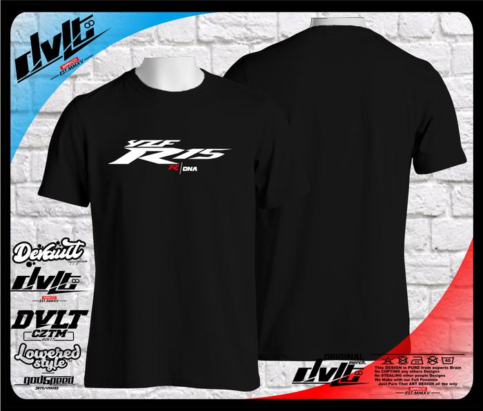 Kaos / T-Shirt Motor Yamaha YZF R15 R DNA Logo Murah