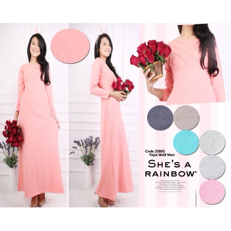 Oma Holley Fashion Olivia Dress Rajut Motif - Size M