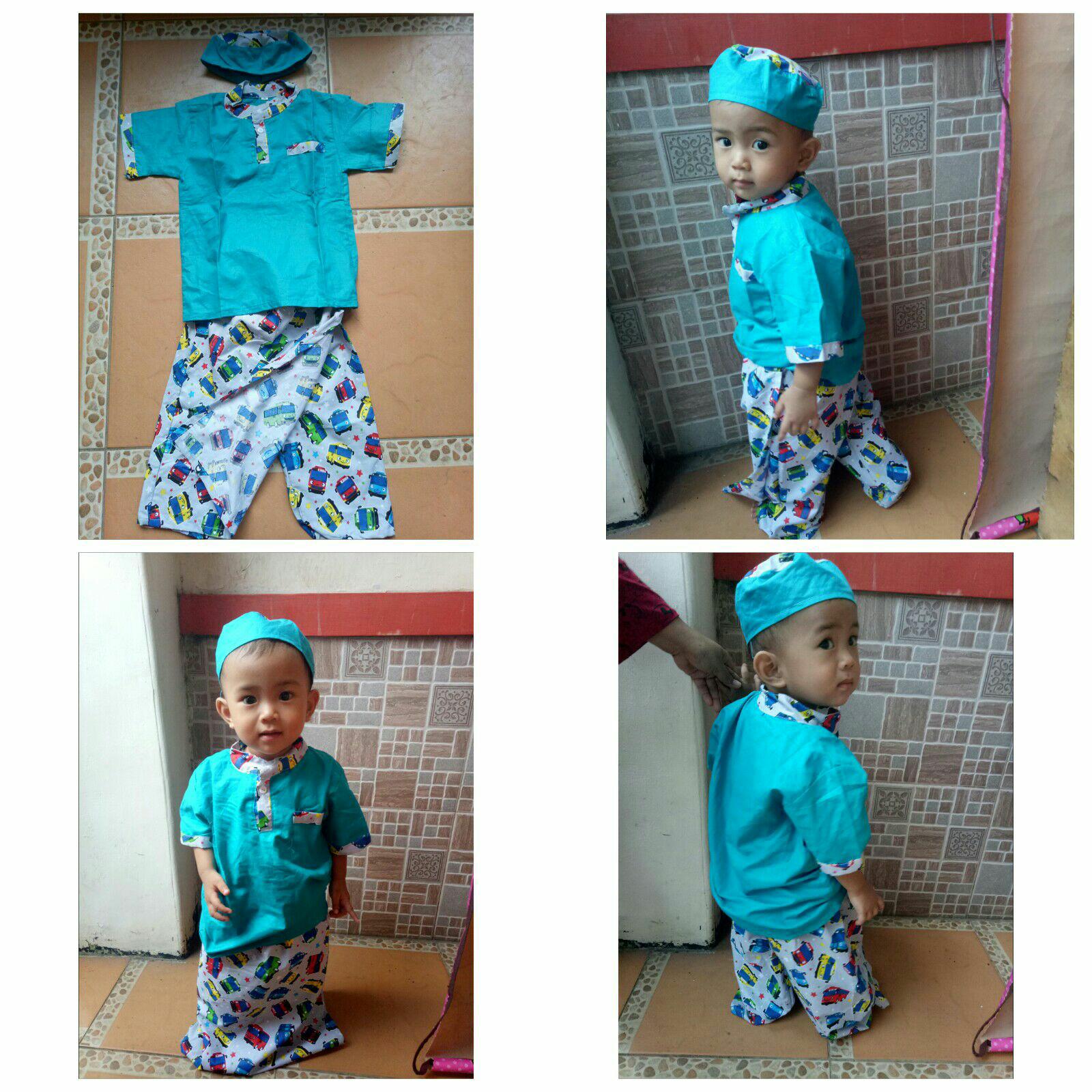 Sarkoci (sarung celana koko peci) anak size 2-4tahun