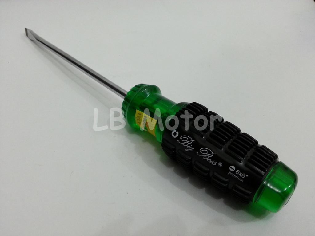 Obeng Magnet Karet Bagus Big Boss 6mm x 6