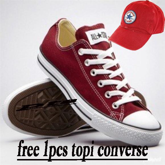 COD SEPATU CONVRSE ALL-STAR UNISEEX TOP PRODAK FREE 1PCS TOPI CONVERSE